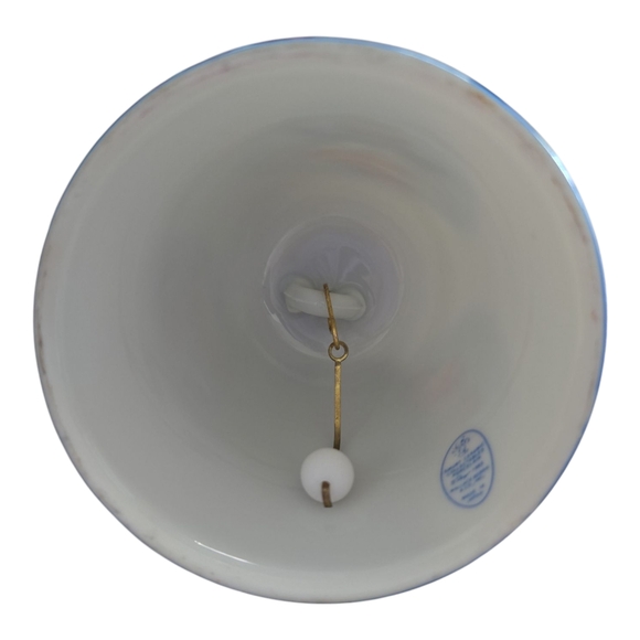 1982 VTG Porcelain Bell with Smurf Design By Wallace Berrie & Co. - Picture 5 of 7